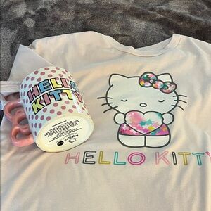 Hello Kitty Light Pink Short Sleeve Tee Mug